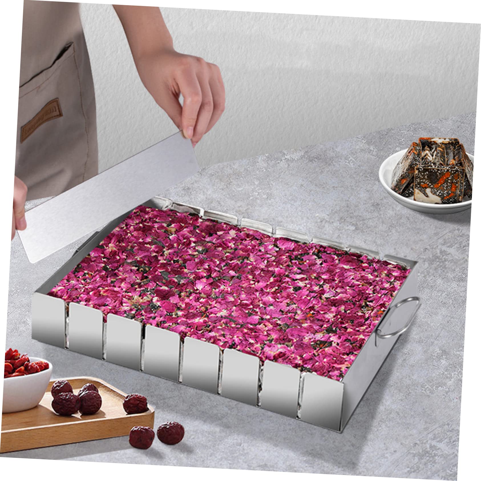 Moule Inoxydable Acier Surface Nougat en Antiadhésive Facile Démoulage pour Usage Professionnel en Magasin Alimentaire