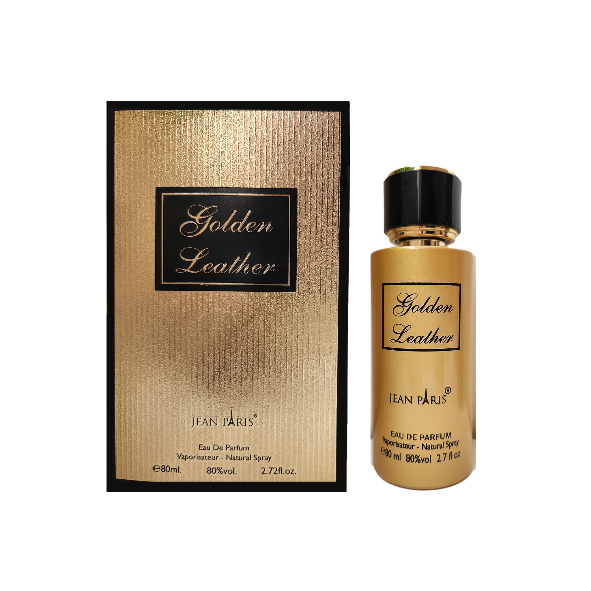 Golden Leather Eau De Parfum Spray for Unisex | Long Lasting Exclusive Collection | 80ML (2.7 Oz)