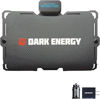 Dark Energy Spectre Folding 18W Solar Panel | Charges USB-C and USB-A Device | Ultra-Durable, IPX7 Waterproof, Lightweight Off The Grid Solar Powerhouse with Signature Series Charge Anywhere Bundle