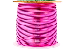 Mandala Crafts Hot Pink Anodized Aluminum Wire for Jewelry