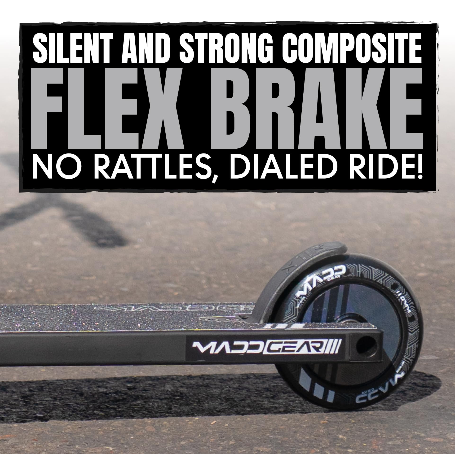 Madd Gear MG3 Zen - Monopattino professionale per bambini dagli 8 ai 12 anni, leggero, resistente, per skatepark e strada, facile da montare