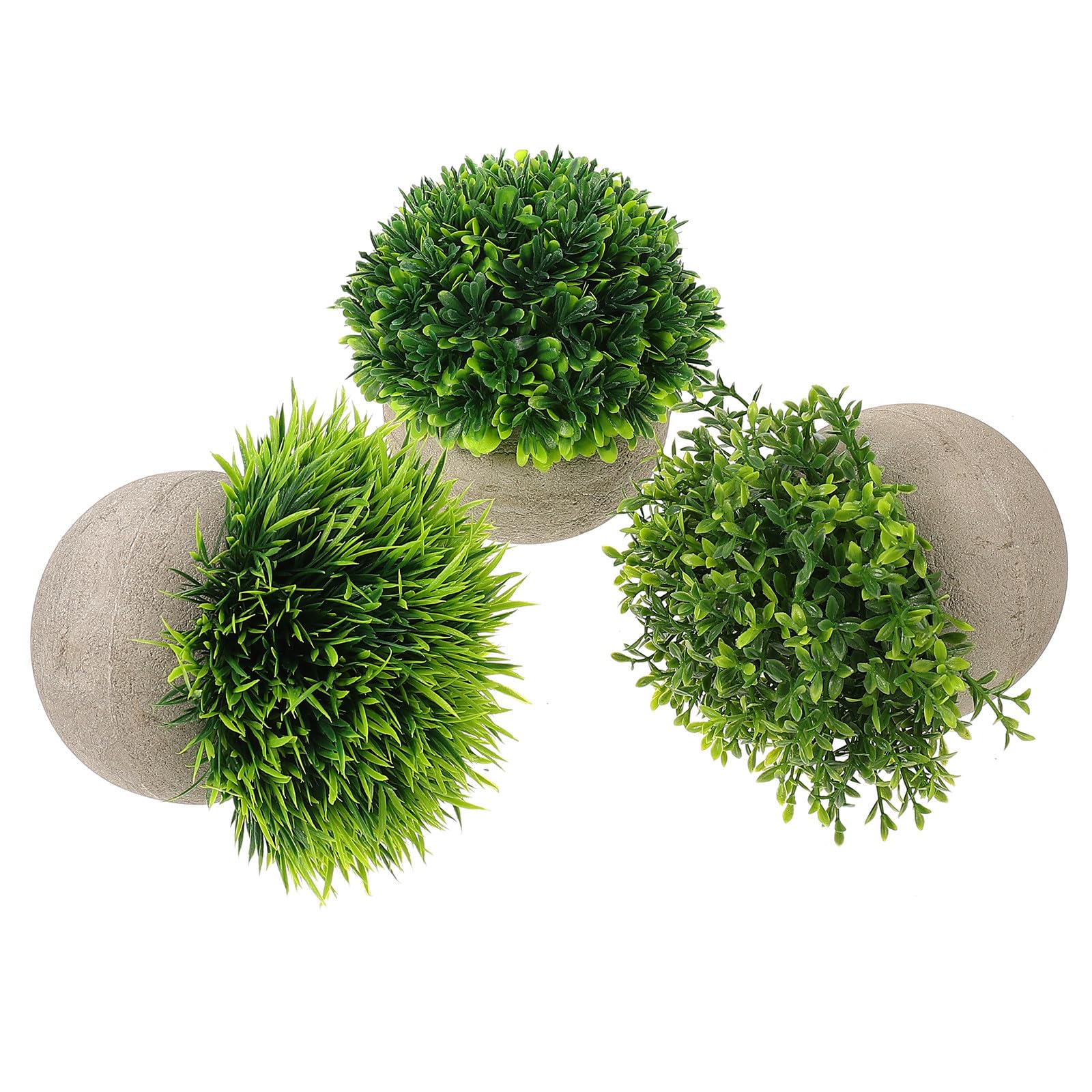 Plantas Artificiales en Maceta, Set de 3 Piezas para Escritorio