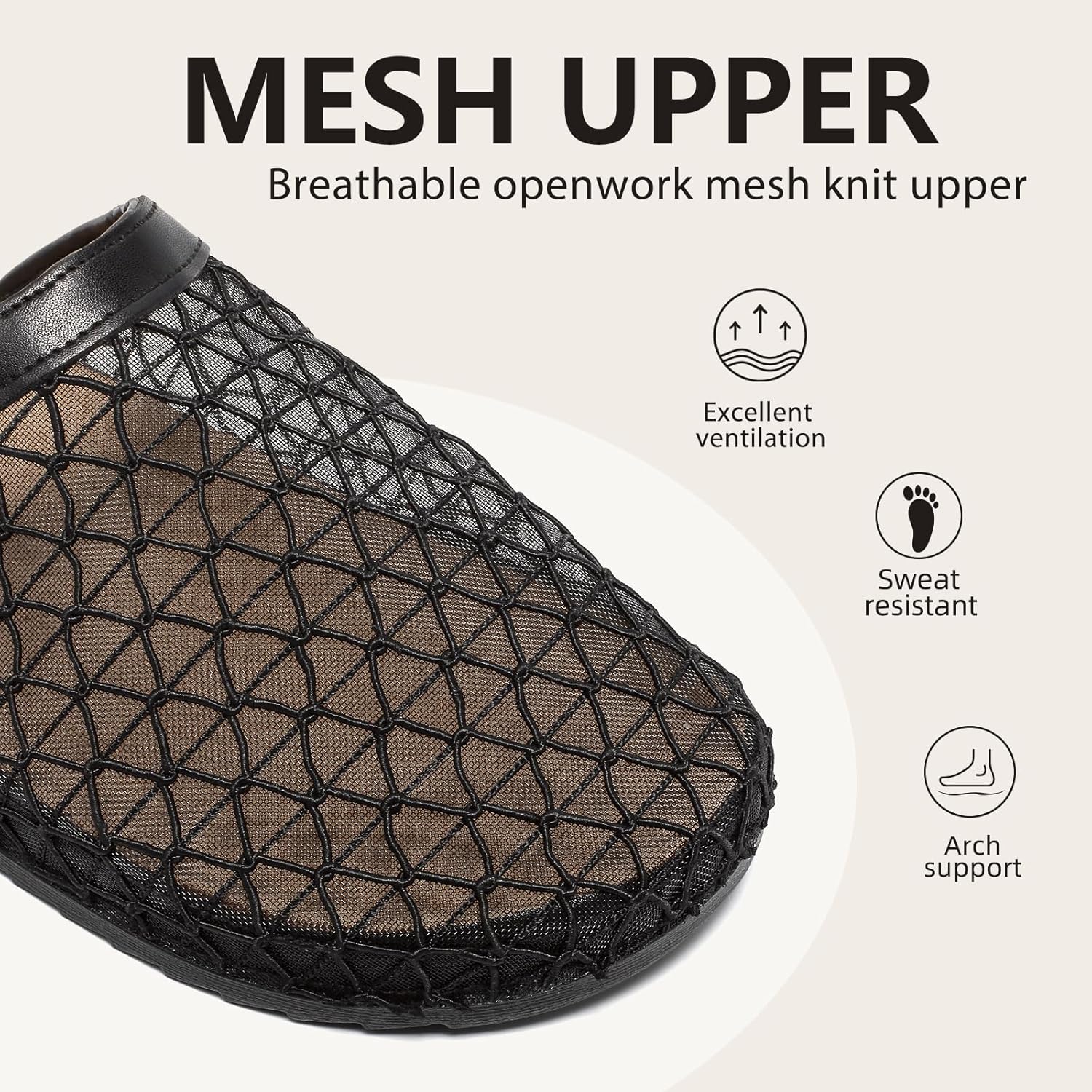 Womens Clogs Mules Mens Sandals with Cork Footbed & Arch Support Slippers Comfort Slip On Potato Shoes Black - Image 4