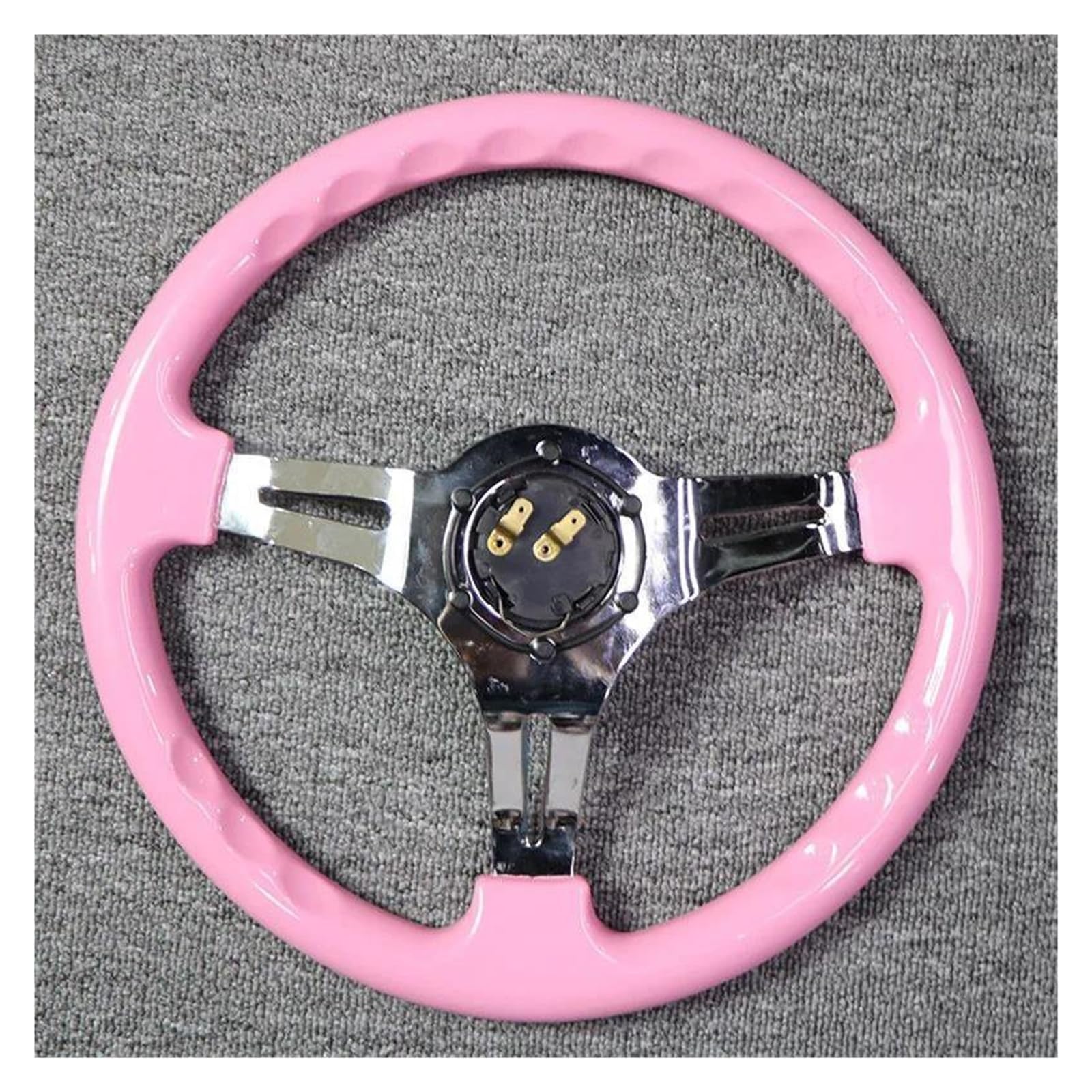 Universale 14 Pollici 350 Mm In Legno Classico Corsa Auto Volante Drifting(Bianco)