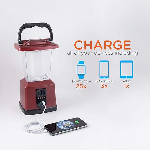 Miniatura 5 de Enbrighten Linterna recargable LED de doble potencia que cambia de color, banco de energía USB, 4400 mAh, 650 lúmenes, regulable, 425 horas, ideal