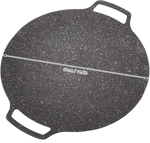 Sartén coreana para barbacoa, sartén circular antiadherente para estufa doméstica y exterior (modelo de gas de 11.8 in)