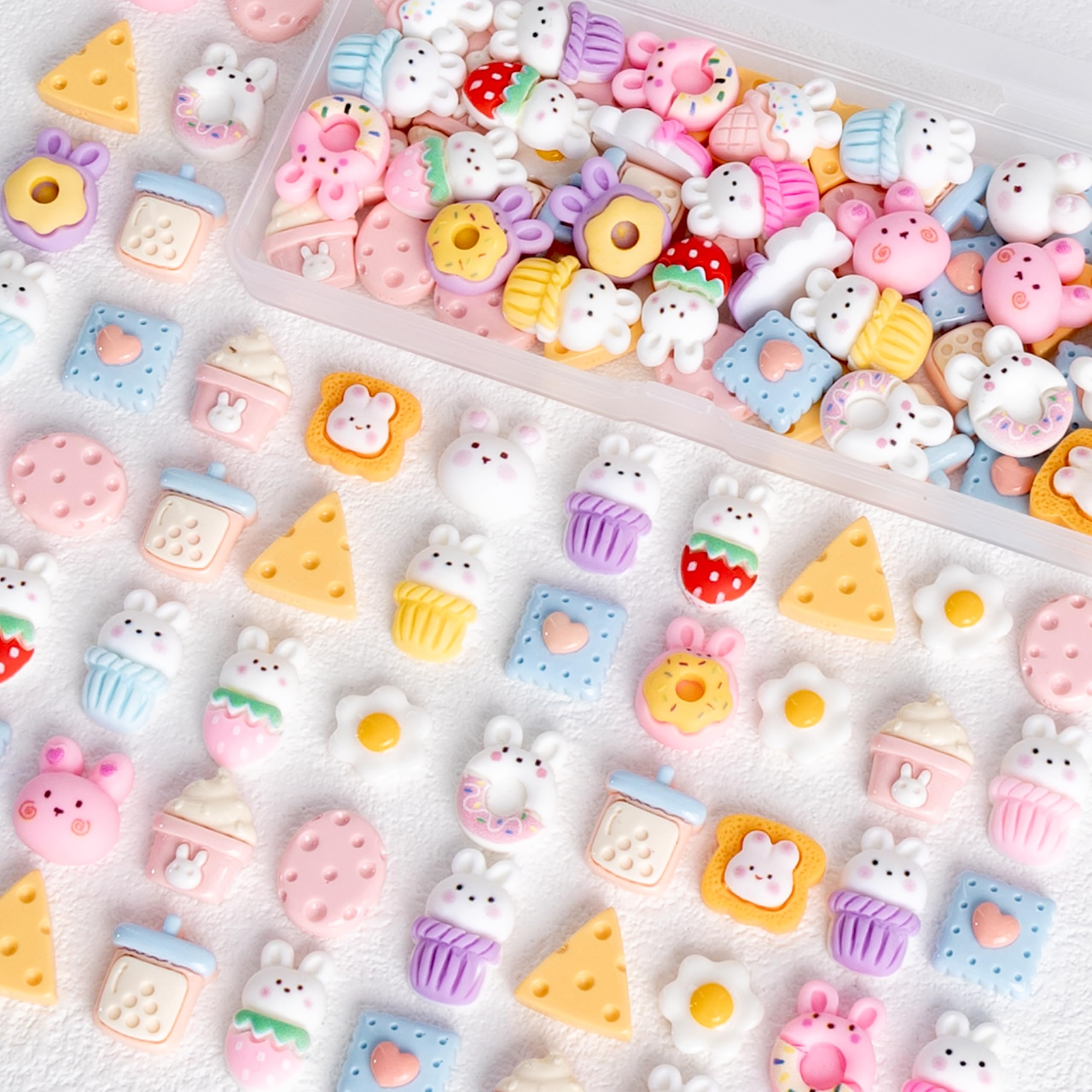 Amazon.co.jp: MOELIFE デコパーツ 樹脂 セット 【自由にDIY可能・様々