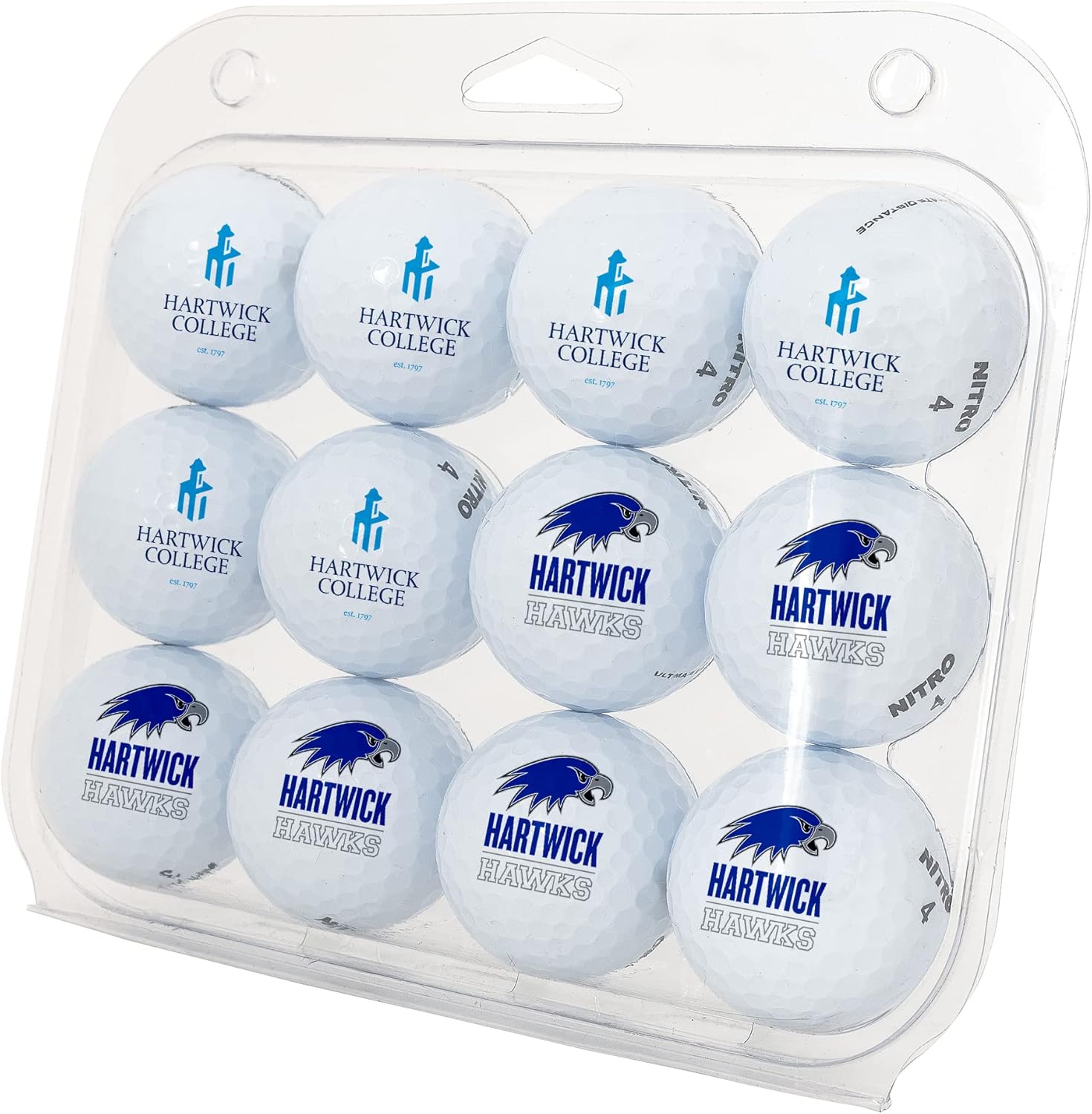 Desert Cactus Hartwick College Golf Balls 12 Pack – HC Hawks Full Color Dozen – Officially Licensed Sport Team Accessory