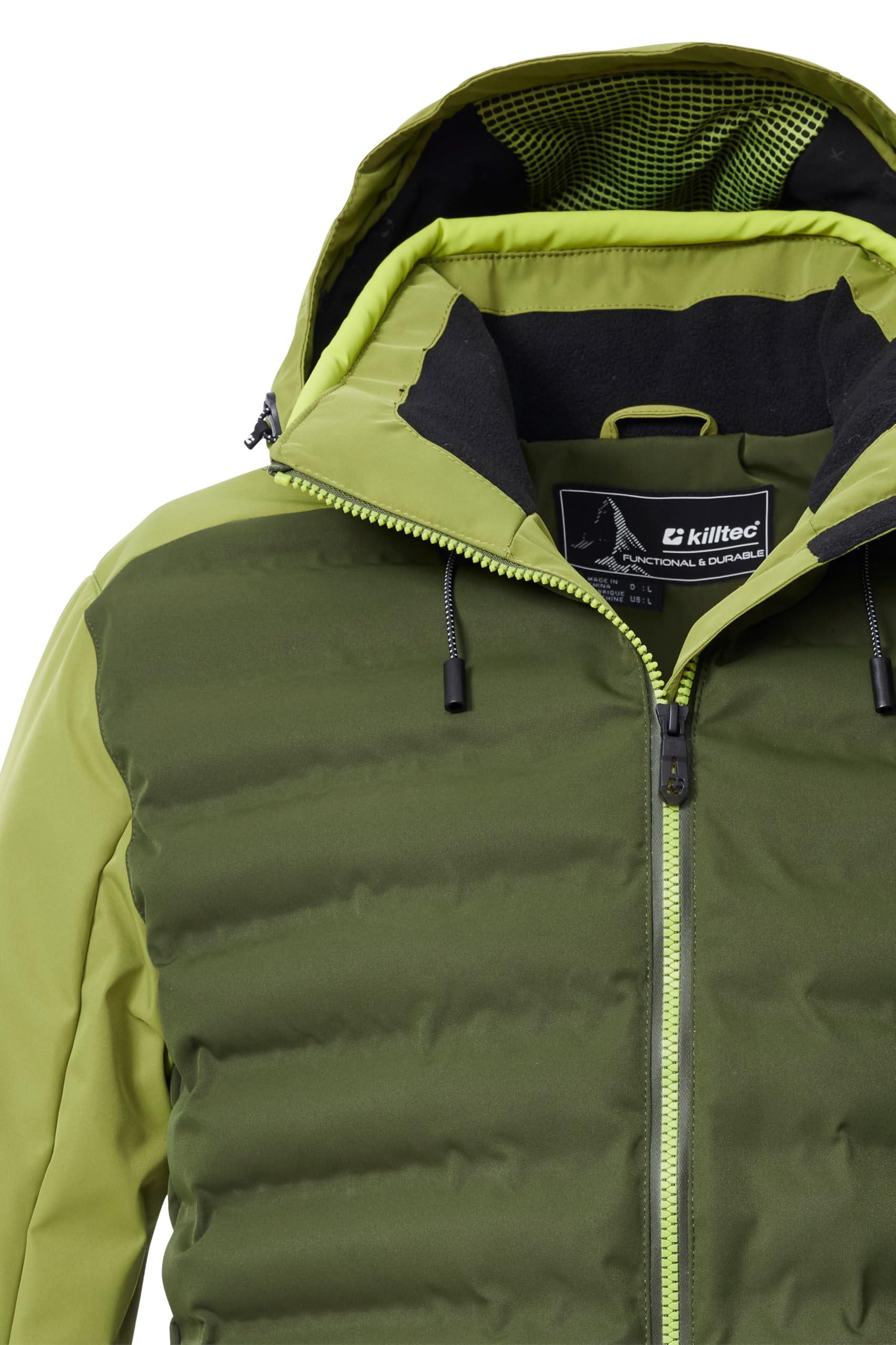 Killtec Herren Ksw 72 Mn Ski Jckt Hybridjacke/Steppjacke mit abzipbarer Kapuze und Schneefang