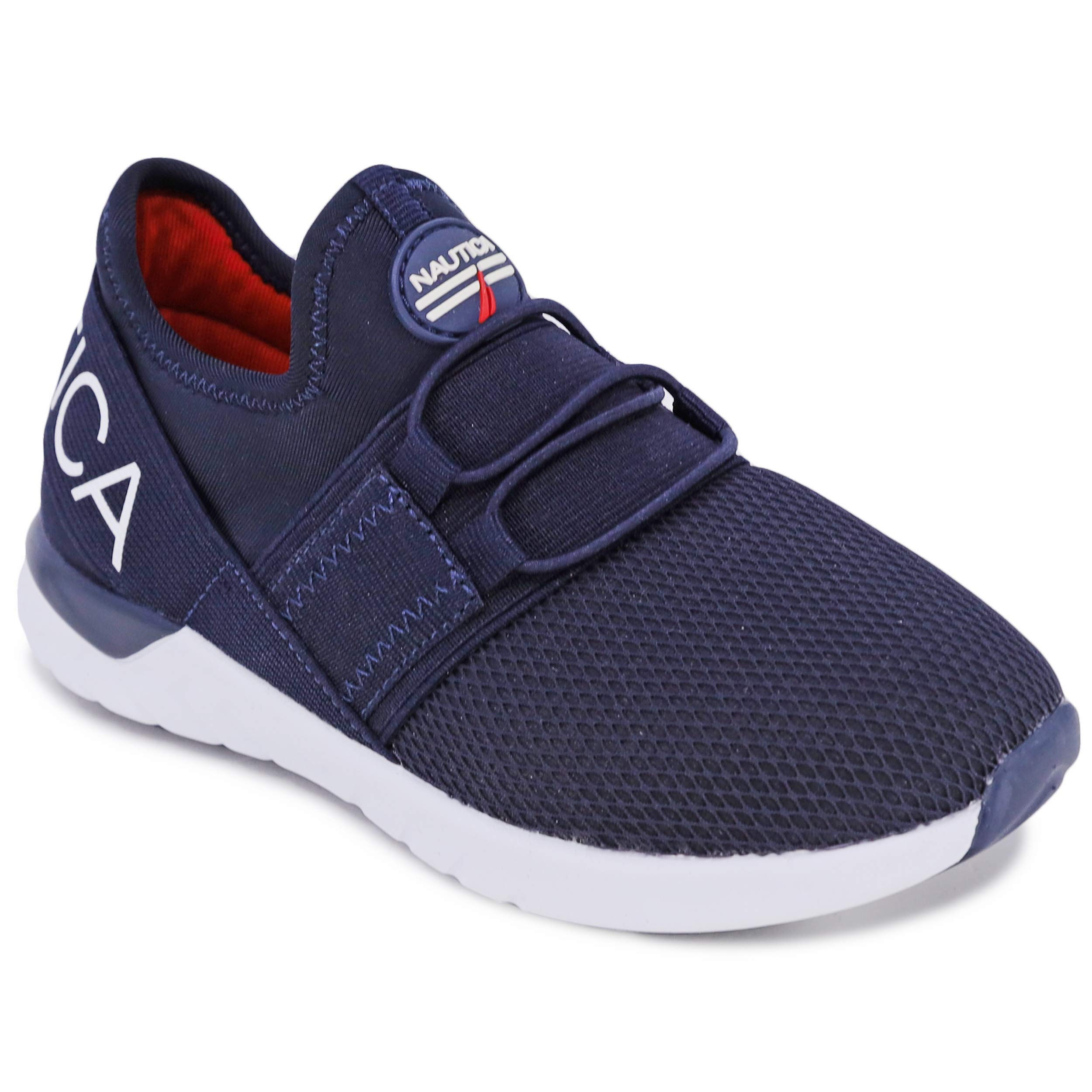Nautica Kids Sneaker Athletic Slip-On Bungee Running Shoes(Lights/Solid Sole)|Boy - Girl|(Big Kid/Little Kid/Toddler) - Ne...