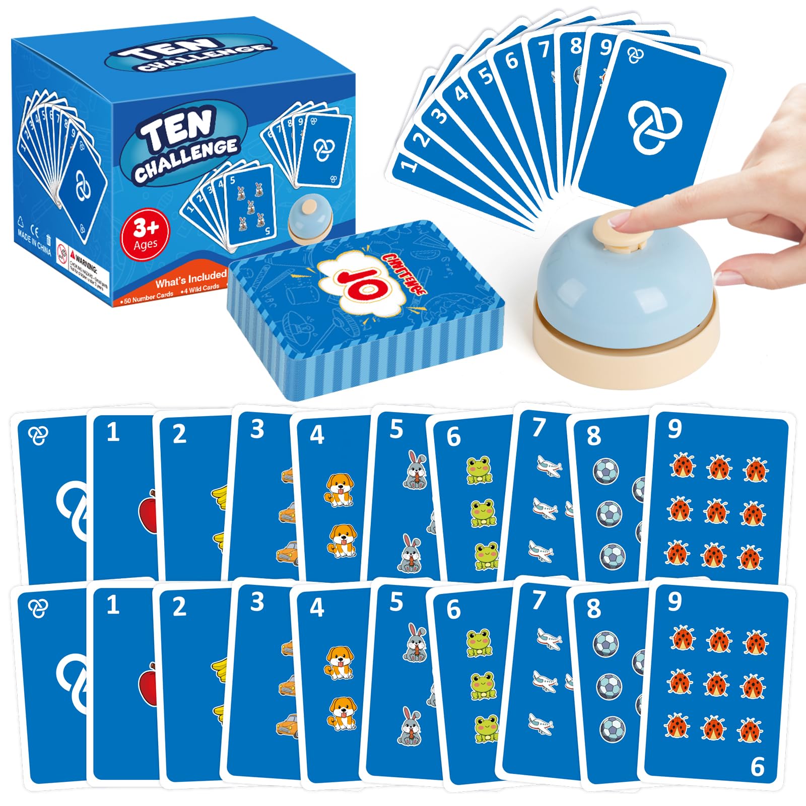 HugHush Math Games for Kids,Addition & Subtraction Games,Educational Learning Games Flash Card Gifts for Boys and Girls Ages 5 6 7 8,Counting Answer