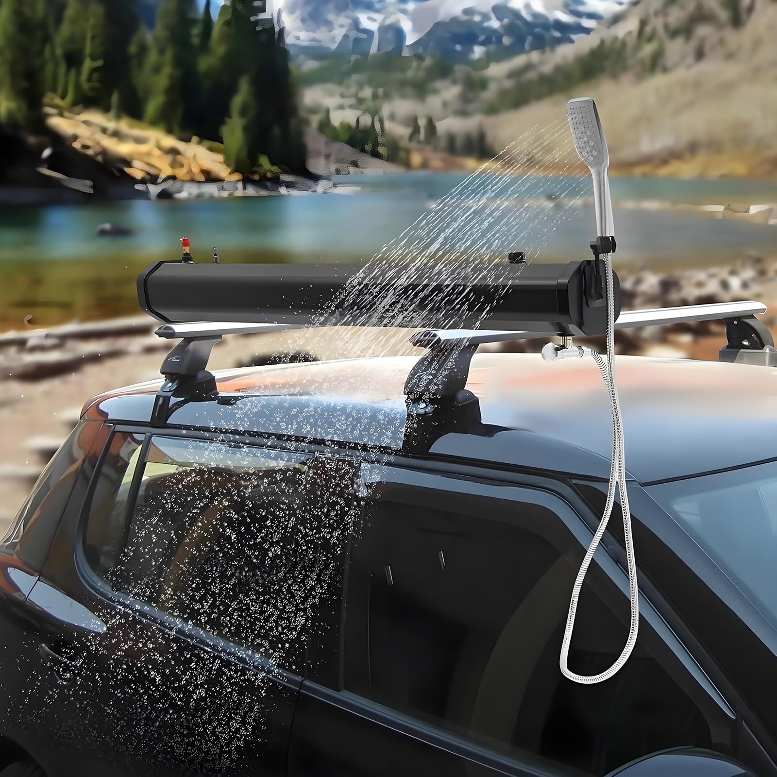 Kit de Rinçage Douche Camping de Toit pour Van et Road Trip