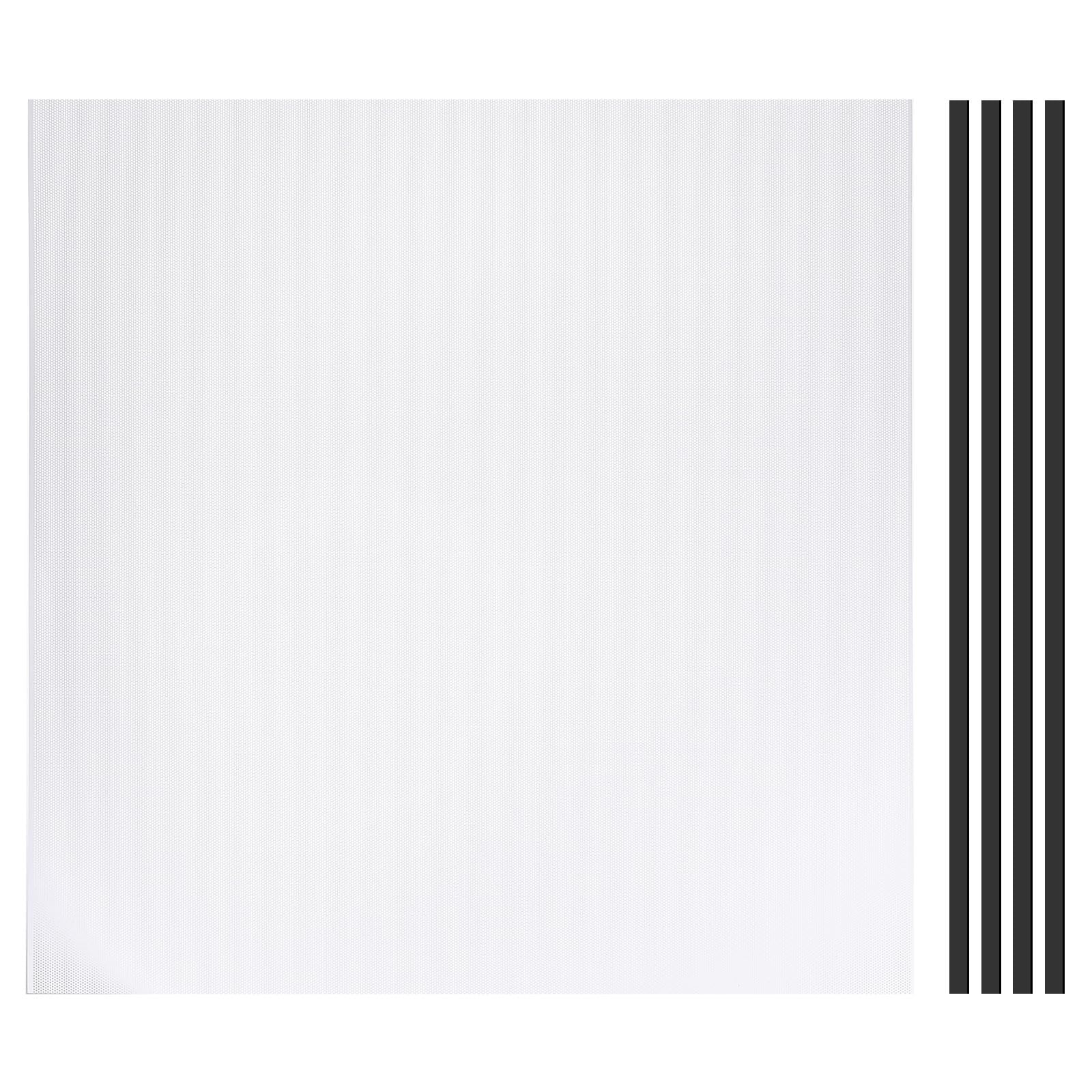 Filtre à poussière pour ventilateur PC blanc grand format PVC 50cm
