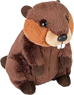 Wild Republic Pocketkins-Eco Beaver, Stuffed Animal, 5 inch, Plush Toy, Ecofriendly