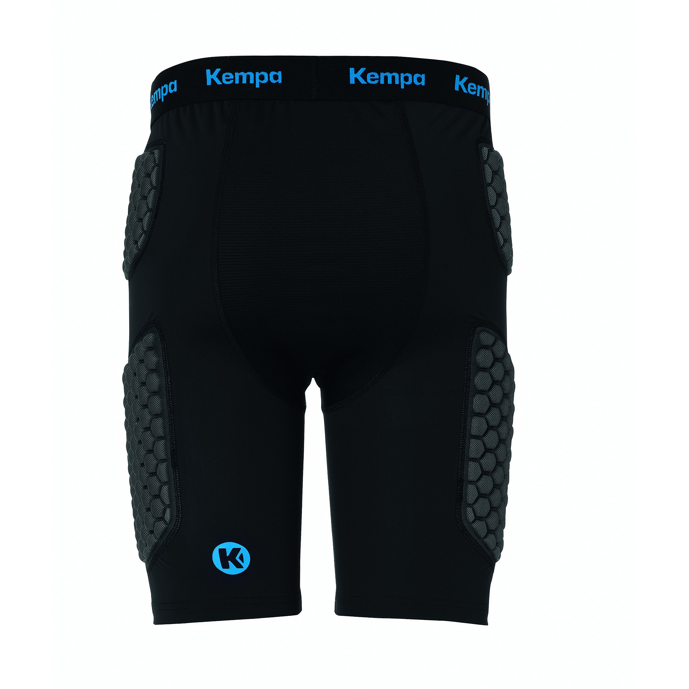 Kempa Protection Shorts, calzoncillos acolchados para hombre, calzoncillos cortos protectores, calzoncillos para balonmano, voleibol & co, negro.