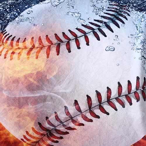 Miniatura 5 de Sviuse Manta de béisbol de tamaño individual, regalos de béisbol para niños y adultos, artículos de béisbol para amantes del béisbol, manta de forro