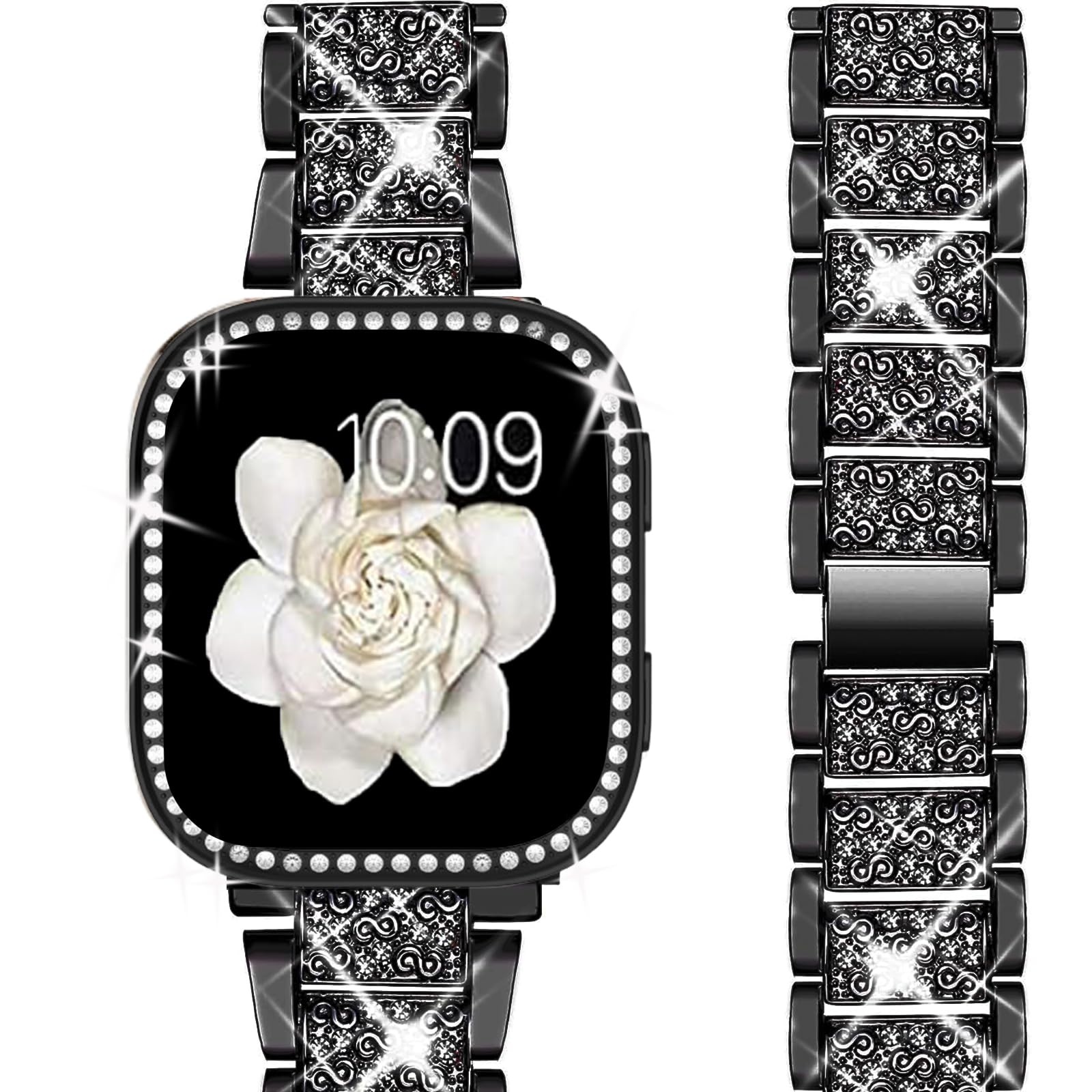 Bracelet Amazfit Bip 6 en métal brillant cadeau idéal avec sa coque de protection - 8