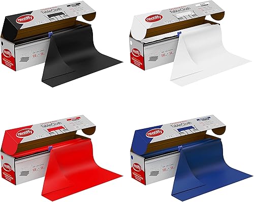 Neatiffy Rollo de mantel de plástico desechable | Mantel impermeable de 54 pulgadas x 108 pies | Funda para mesas rectangulares, cuadradas, redondas