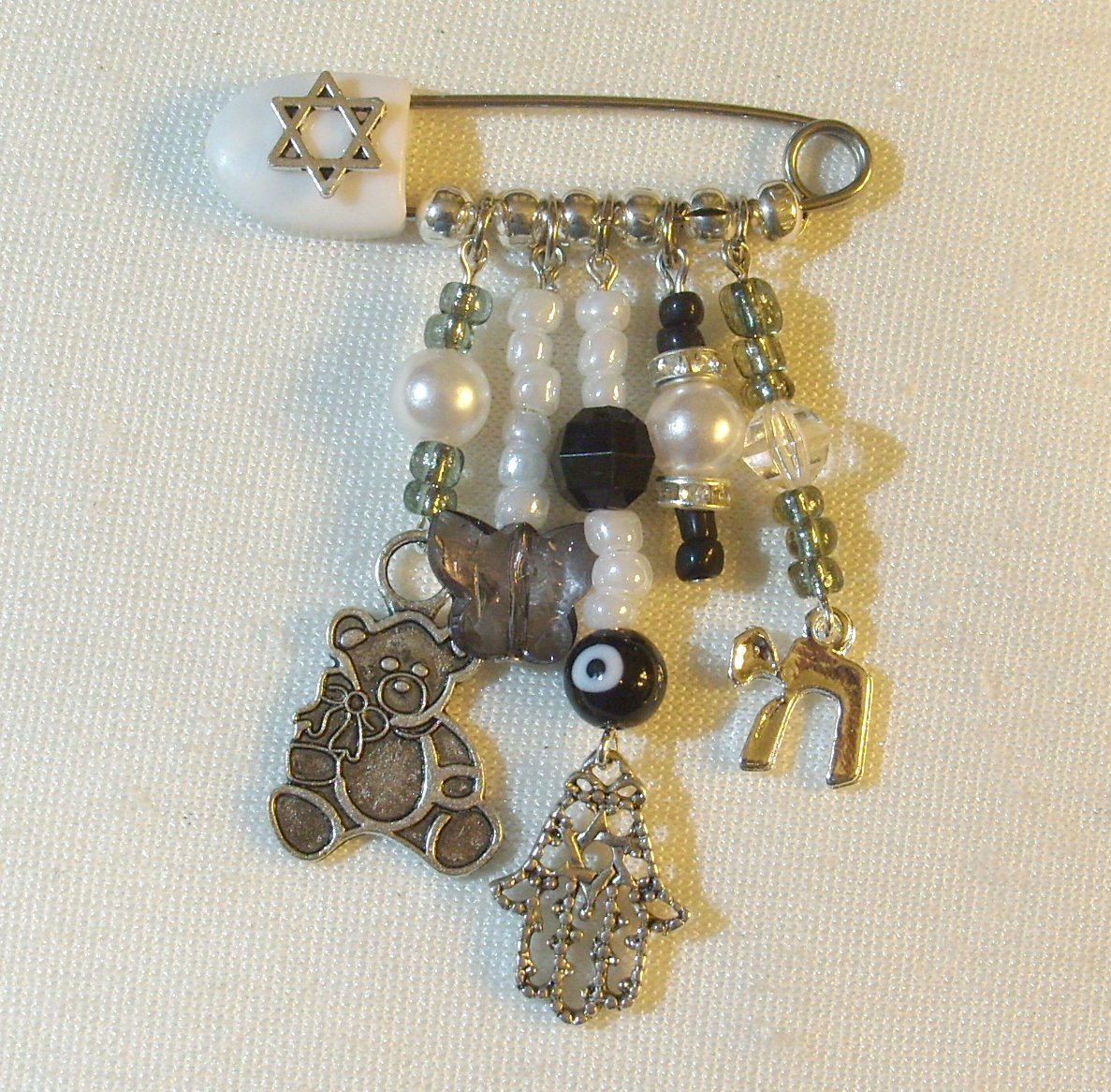 Desert KippotDesert Kippot Crib Blessing - Black and White I