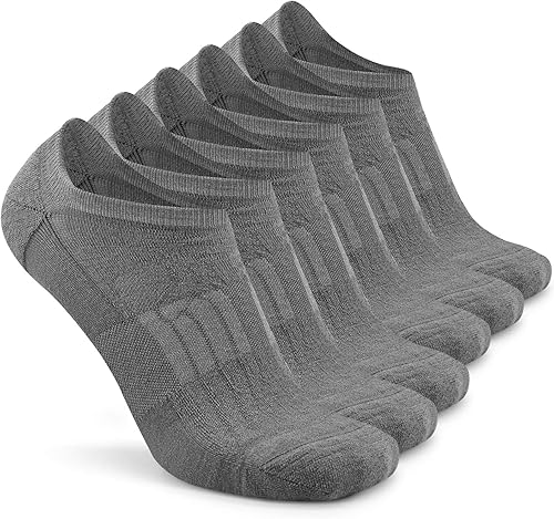 Busy Socks Calcetines deportivos de lana merino para correr para hombres y mujeres, calcetines deportivos de corte bajo, finos y suaves, con agarres