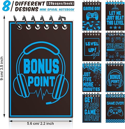 Miniatura 2 de 24 piezas de mini bloc de notas para videojuegos, cuadernos de videojuegos, cuadernos para videojuegos temáticos de fiesta de cumpleaños,