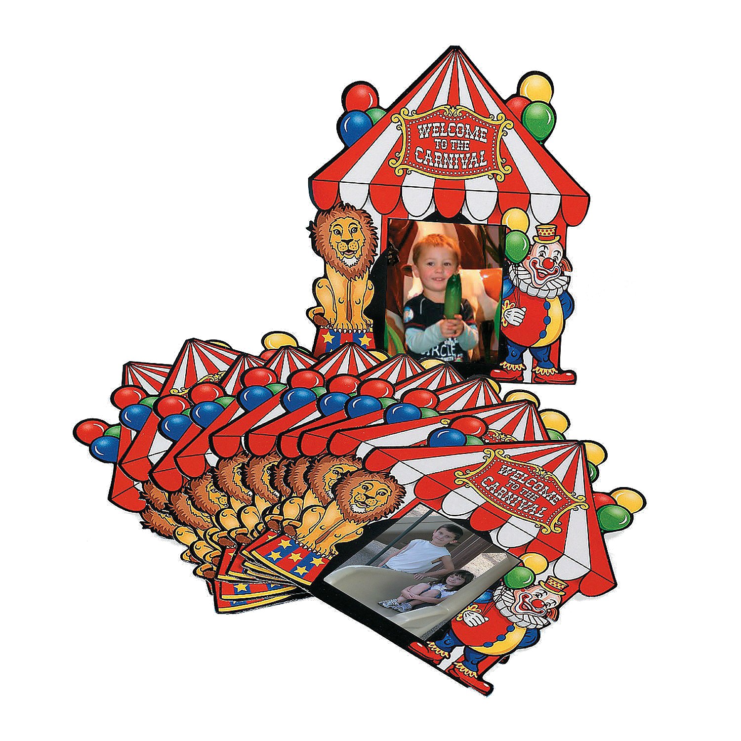 Fun Express Big Top Carnival Photo Cards - 12 Pieces