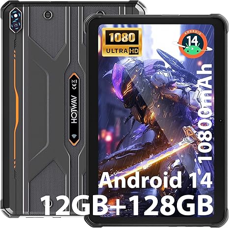 Amazon.com : HOTWAV R8 Rugged Tablet Android 14-10.1inch HD+ Waterproof ...