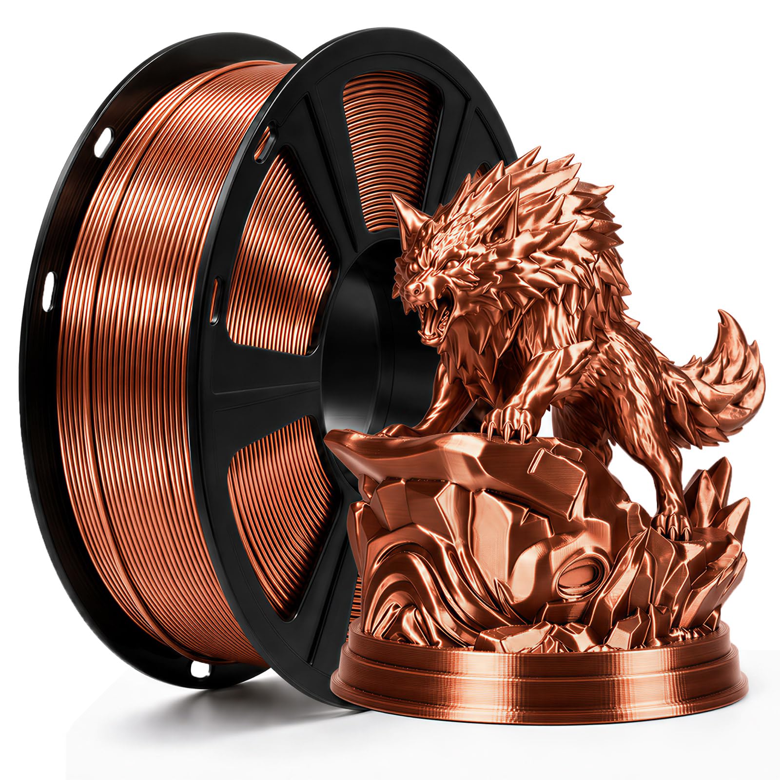 TEQStone PLA Filament 1,75mm Sauber Gewickelt, Maßhaltigkeit +/-0,02mm Vakuumverpackung