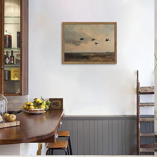 Miniatura 6 de fancynew Arte de pared vintage de pato volador de 8 x 10 pulgadas