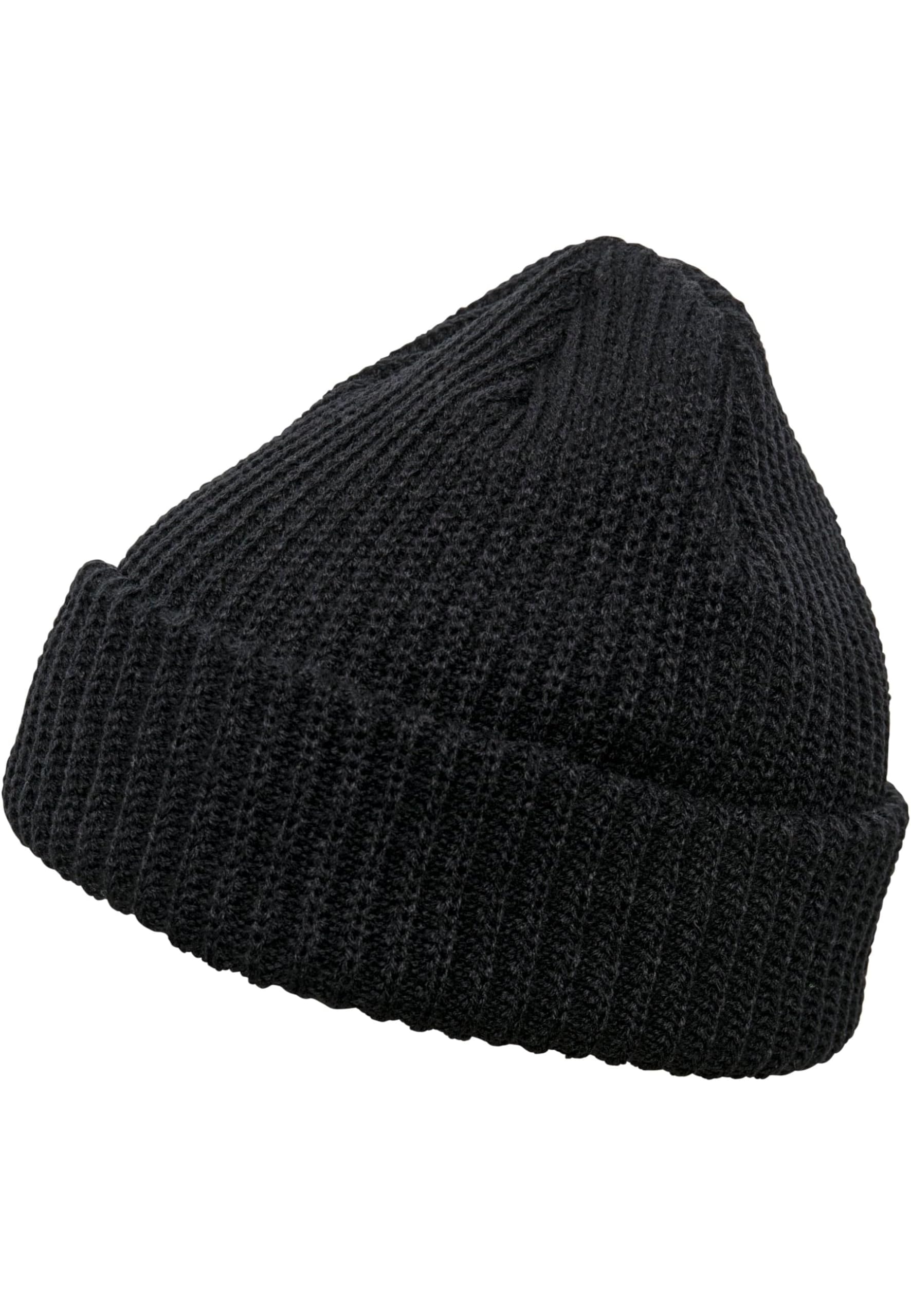 Flexfit Rib Beanie Strickmütze, Black, One Size