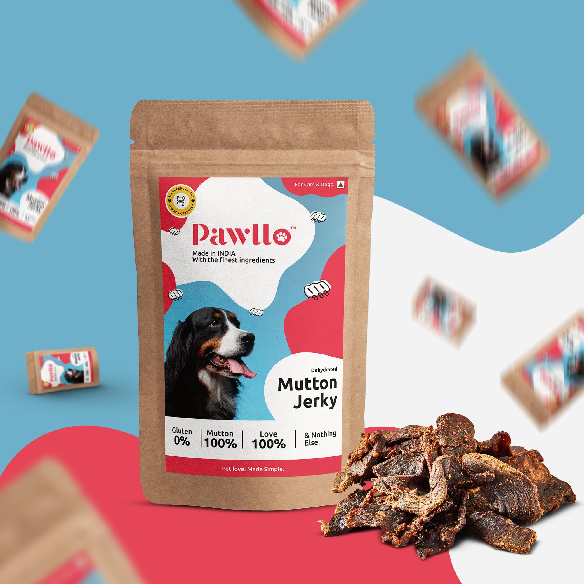 Pawllo Mutton Jerky for Dogs: Premium Vitamin-Rich Treats | Optimum Health Formula | Highly Nutritional & Digestible | Easy to Digest | No Artificial Flavors Added (B0CGTRF5Q5) Amazon Price History, Amazon Price Tracker