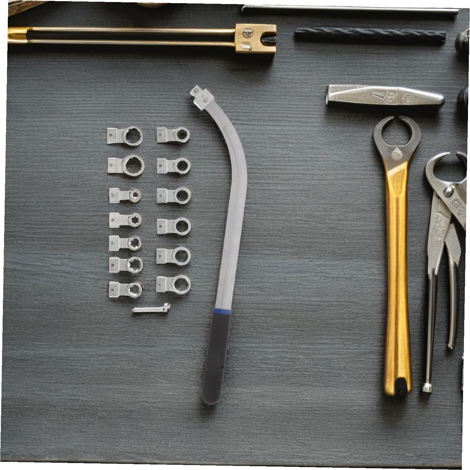 Kit de 15 Outils en Acier pour Réglage et Installation de Poulie Tendeur de Courroie Moteur Automobile, Ajustement Précis et Installation Facile pour Entretien Mécanique