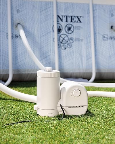 Miniatura 2 de INTEX Bomba de filtro de cartucho transparente Krystal C1500 para piscinas sobre el suelo caudal de la bomba de 1500 GPH - Circulación y filtración