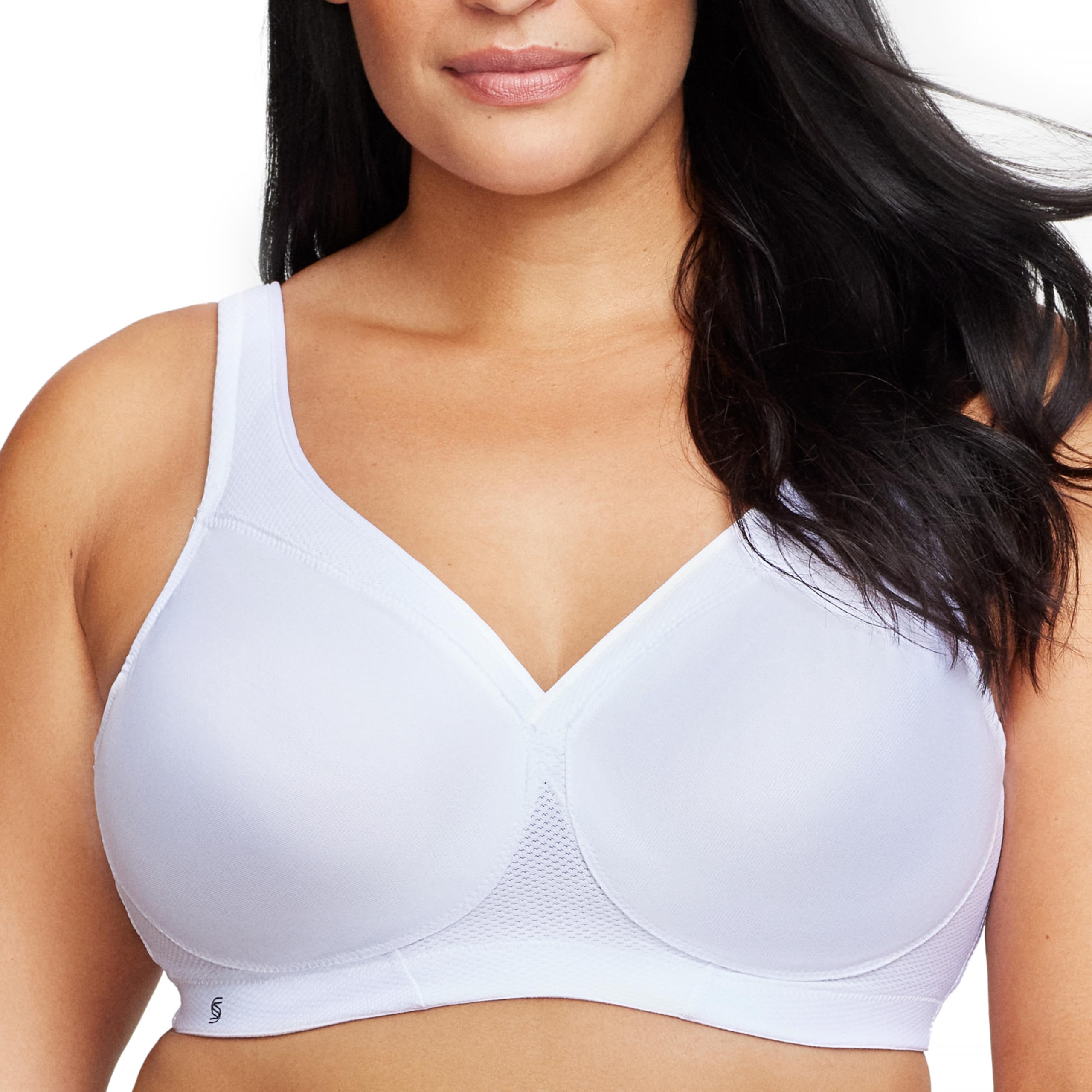 Glamorise Women’s Full Cup Bra, Full Figure MagicLift Seamless, Wirefree Sports Bra, #1006