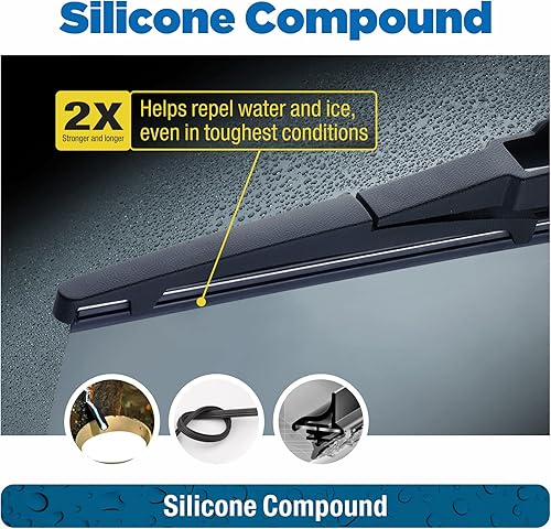 Miniatura 6 de Limpiaparabrisas trasero de 16 pulgadas, limpiaparabrisas trasero de 16 A para reemplazo de equipo original, limpiaparabrisas de repuesto automotriz