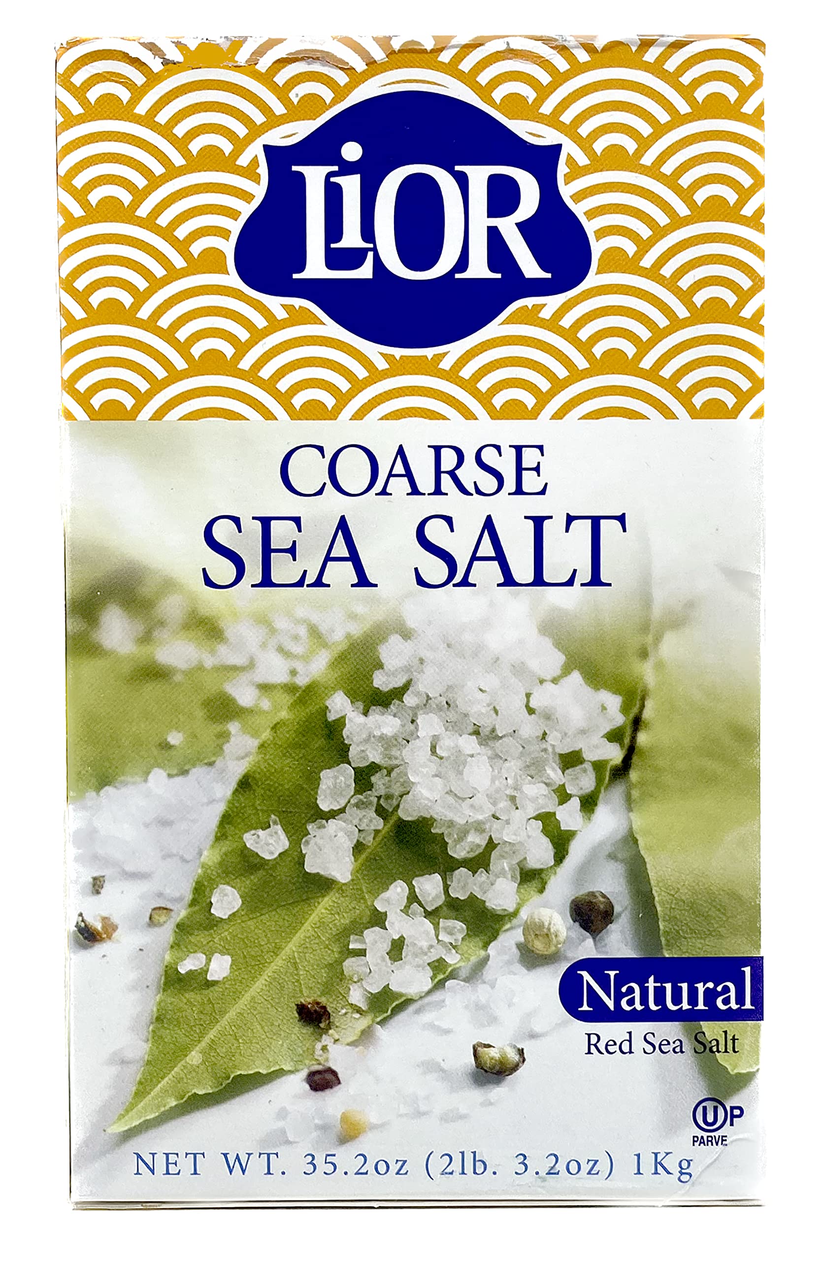 LiORLiOR Coarse Sea Salt, Natural Red Sea Salt | Chef’s Box of Kosher Sea Salt, Kosher for Passover | 35.2 ounces