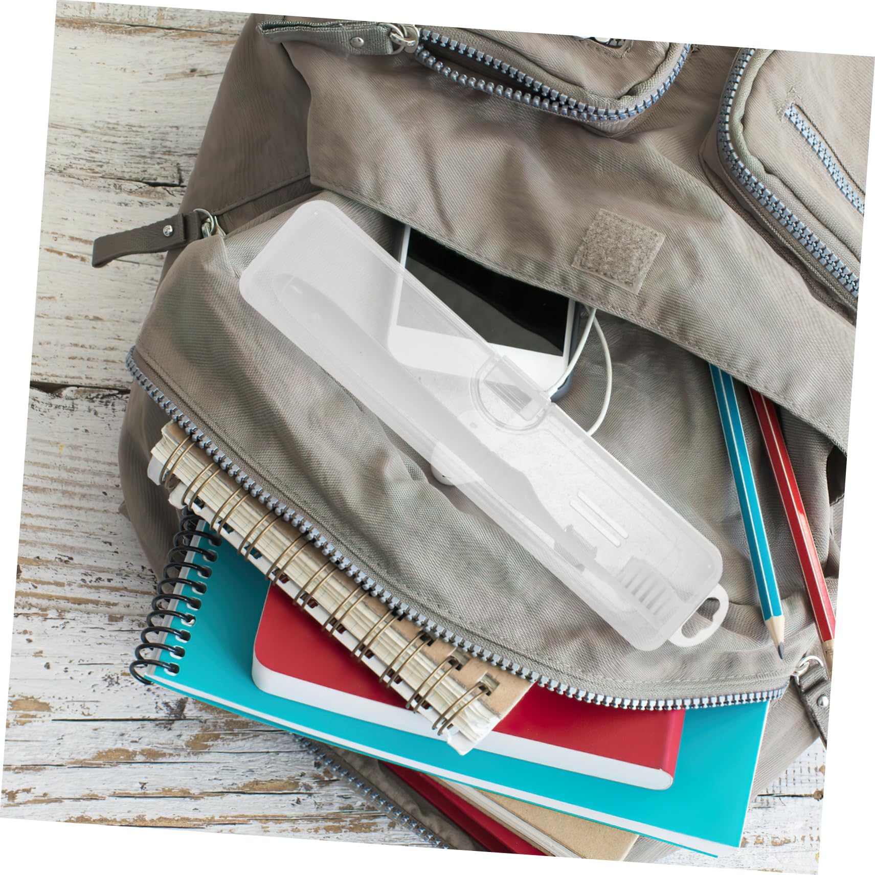 NOLITOY 20piezas Estuche De Viaje Portátil Para Cepillos De Dientes y Pasta De Dientes Caja De Almacenamiento Transparente Para Viajes y Picnics