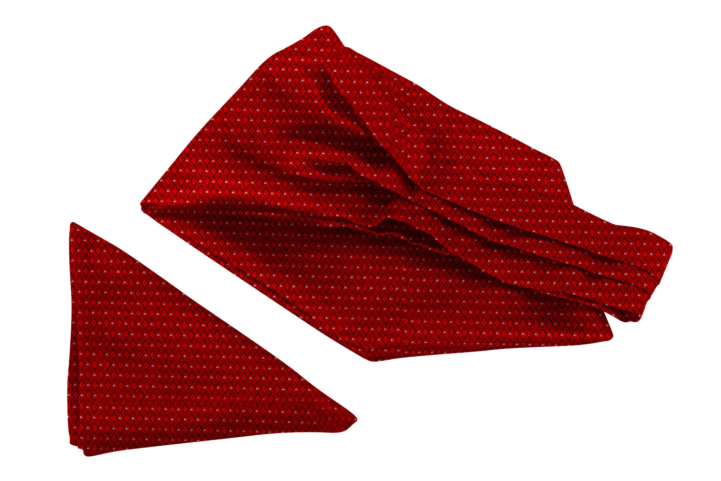 Jacquard Microfiber Neckwear Ascot and Matching Pocket Square Set for Men-image-39