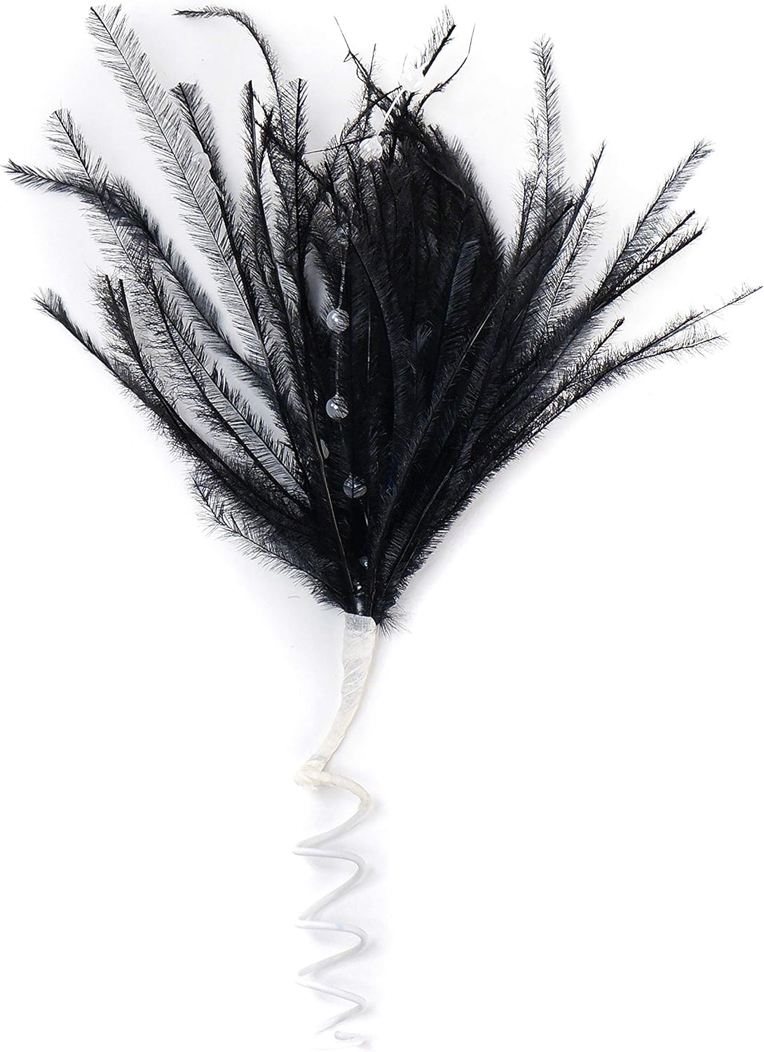 Zucker Feather (TM) - Feather Floral Pick w/Ostrich-Pearls - Amethyst