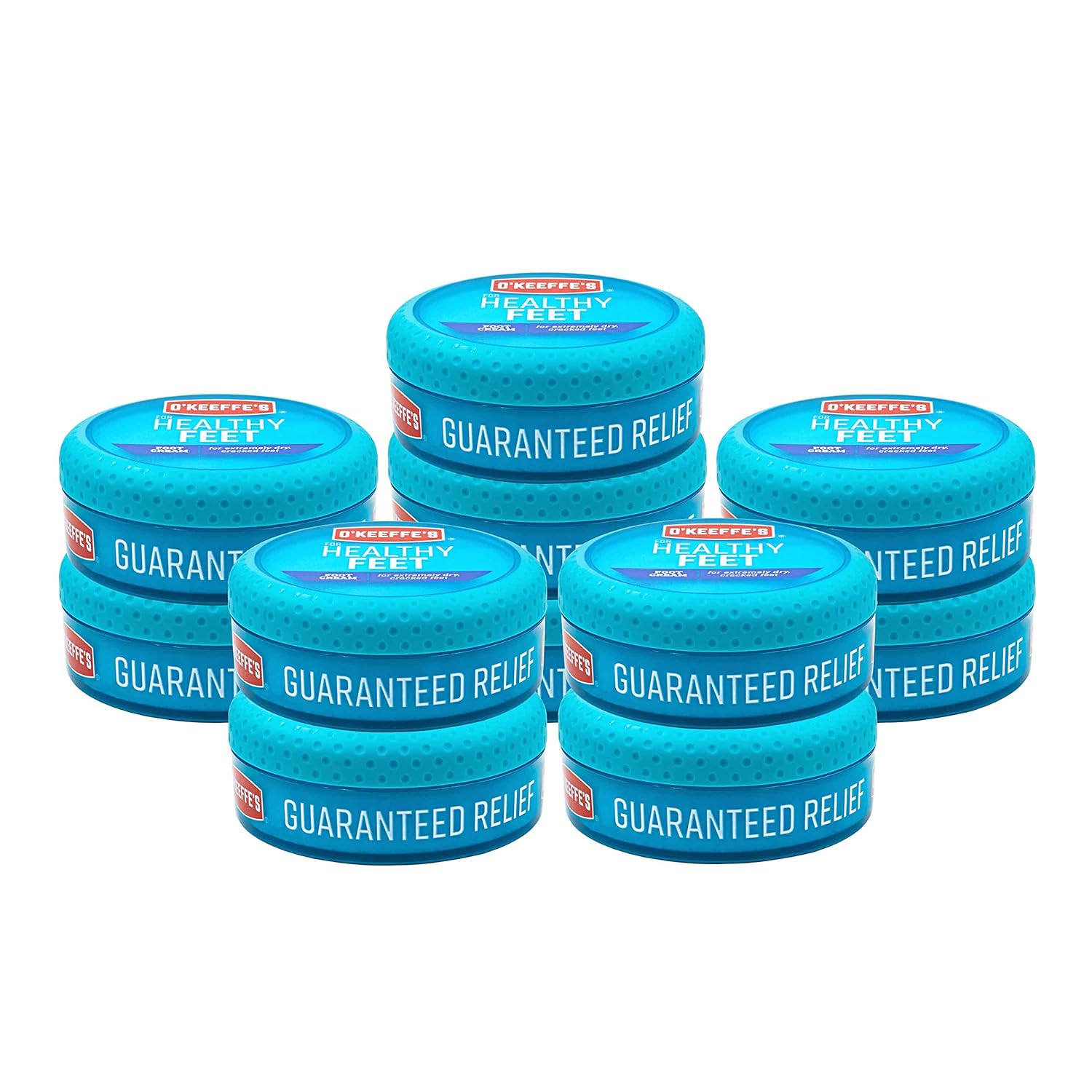 O'Keeffe's K0320001-11 Healthy Feet Foot Cream in Jar (11 Pack), 3.2 oz