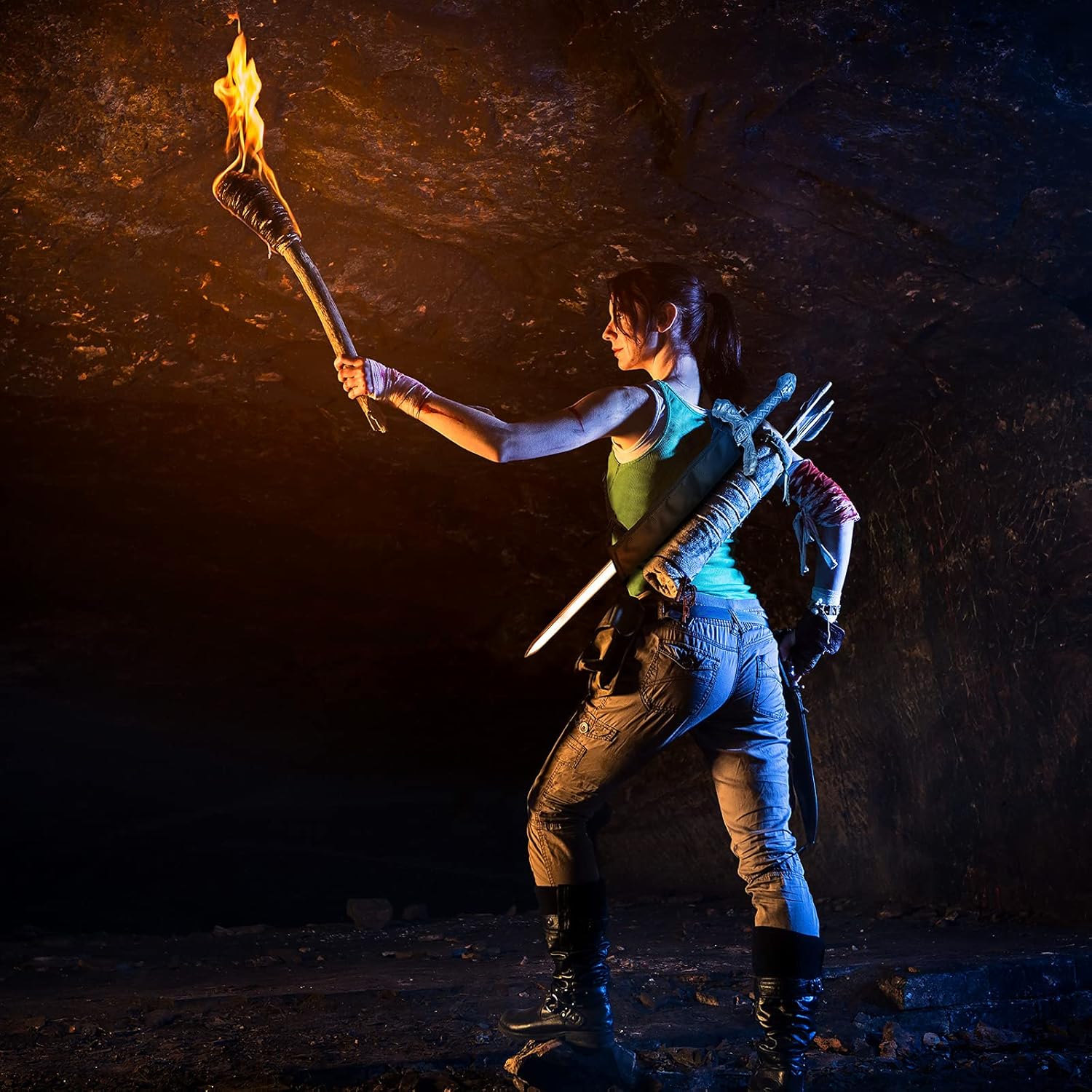 Jecery 2 Pieces Sword Bag Black Katana Bag Ninja Sword Carry Case Holder Back Strap Waistband for Samurai Cosplay Costume Halloween Party - Image 6