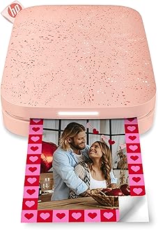 Sprocket Portable 2x3 Instant Photo Printer (Blush Pink) Print Pictures on Zink Sticky-Backed Paper from Your iOS & Android Device.