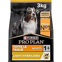 PURINA PRO PLAN Adult Light / Sterilized - Crocchette Cane Adulto Sterilizzato Tutte