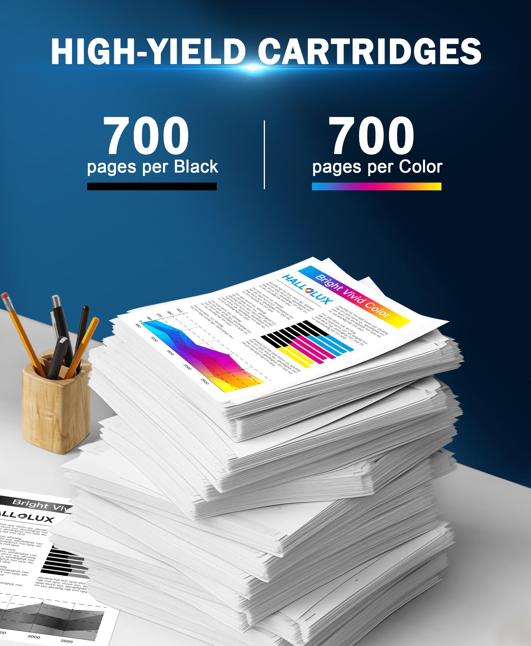 924 Druckerpatronen Multipack 924e Kompatibel für HP 924 Patronen Multipack für HP Officejet Pro 8120e Patronen für HP Officejet Pro 8132e 8122e 8134e 8135e 8138e 8139e 8124e (4er-Pack, Kein Chip) - 4