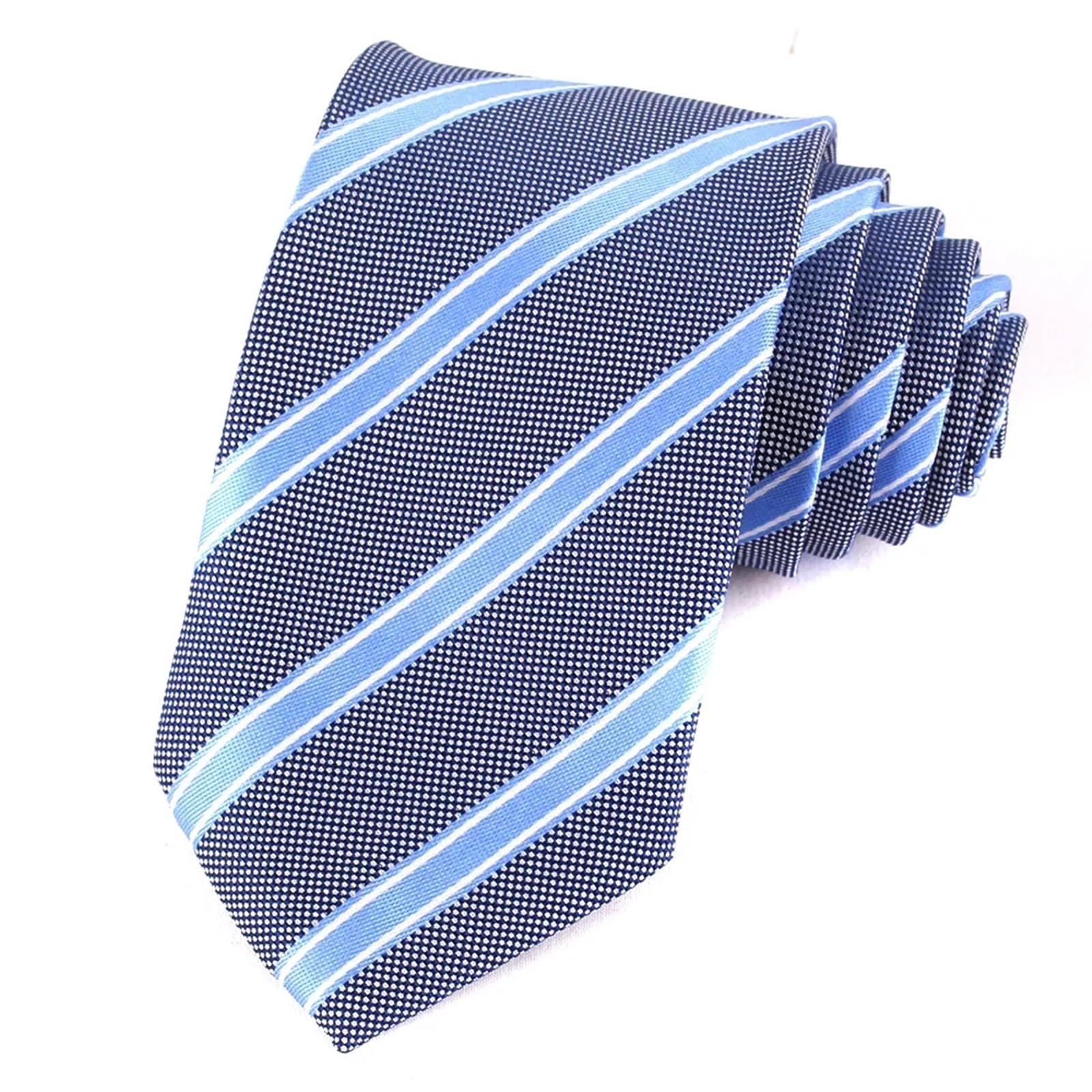 ROEUIPG Jacquard Plaid Tie For Men Women Polyester Striped Neck Tie for Wedding Business Adult Suits Skinny Ties Slim Men Necktie For Wedding Formal Business(LD63707)