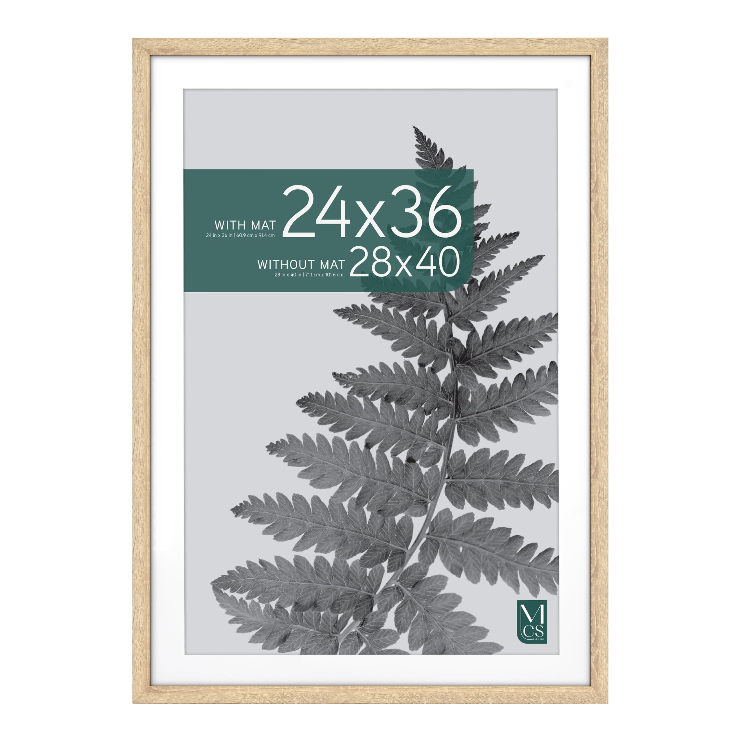 MCS Studio Gallery Frame, 28x40 Inch with 24x36 Inch Mat, Wall Art