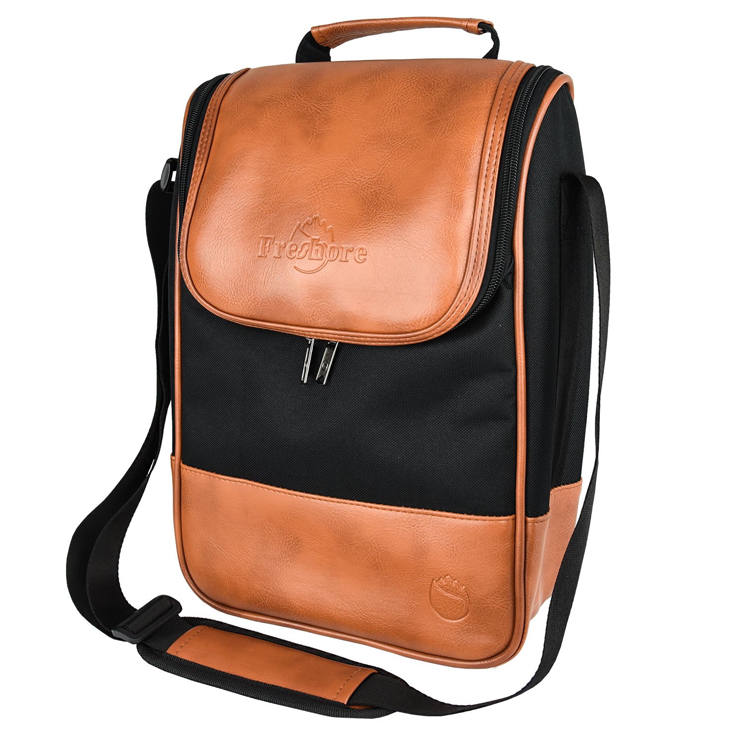 FreshoreFreshore FR-WB60202 Pu Leather Tote Bag, Light Brown