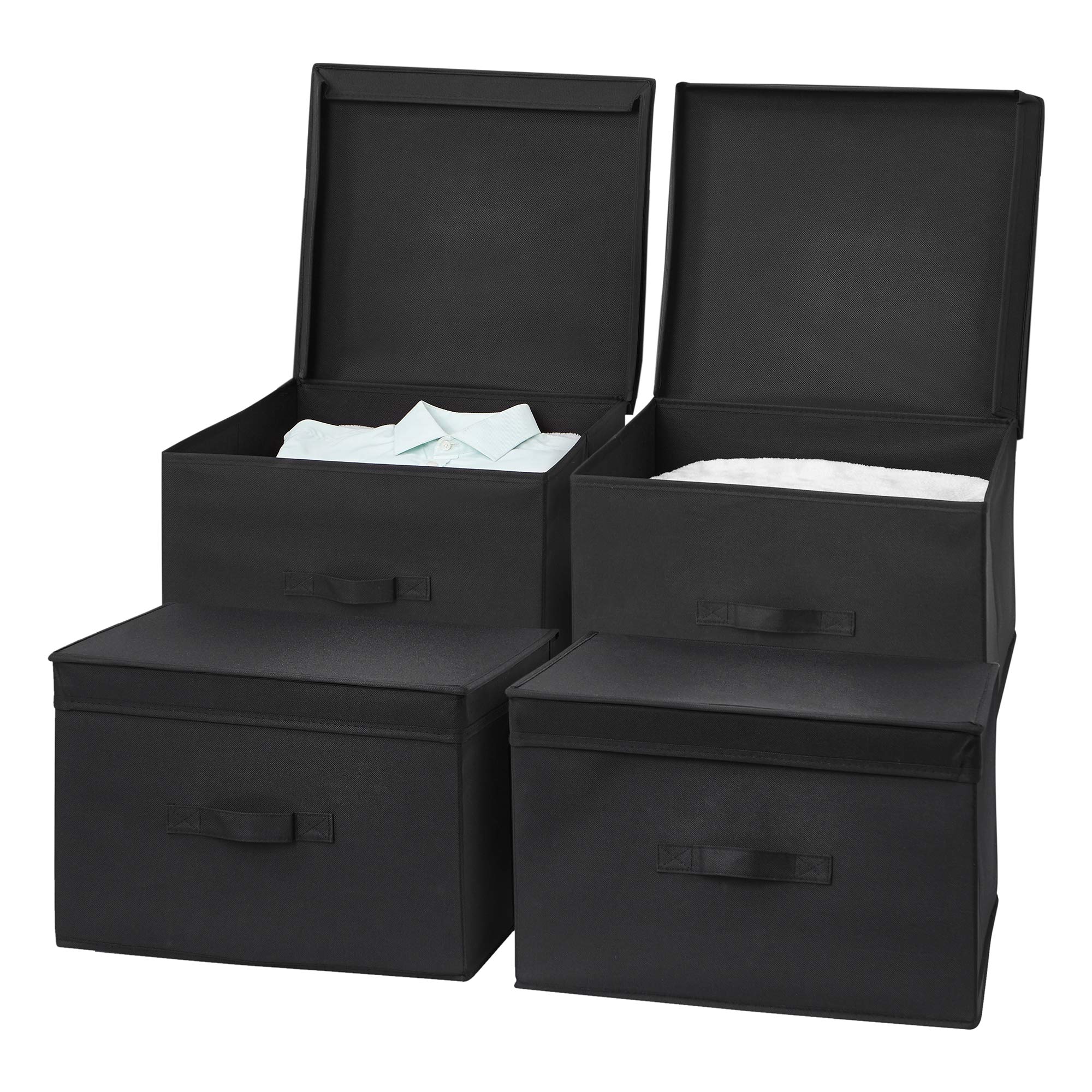 DormCo TUSK Jumbo Storage Box 4-Pack - Black