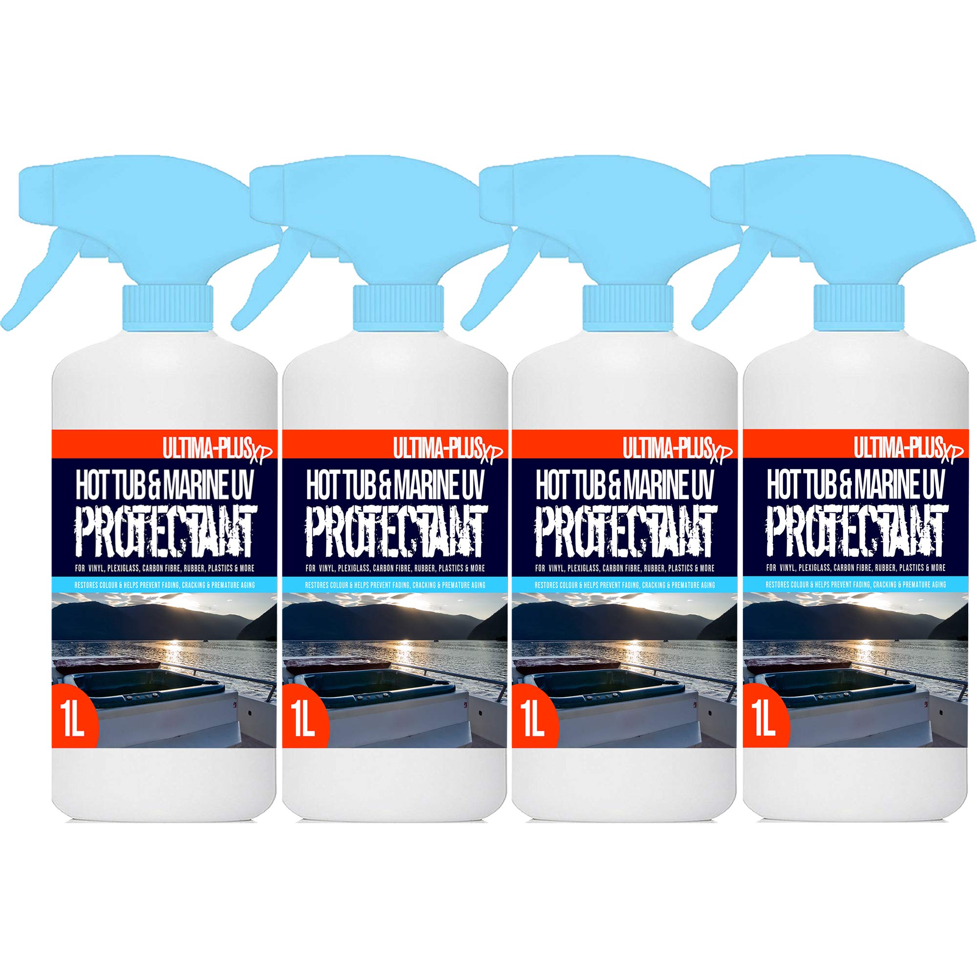 ULTIMA-PLUS XP Hot Tub & Marine UV Protectant - Protects Surfaces Against UV Rays, Dust, Staining and Cracking - Suitable for Hot Tubs, Cars, Boats & More (4 Litres)