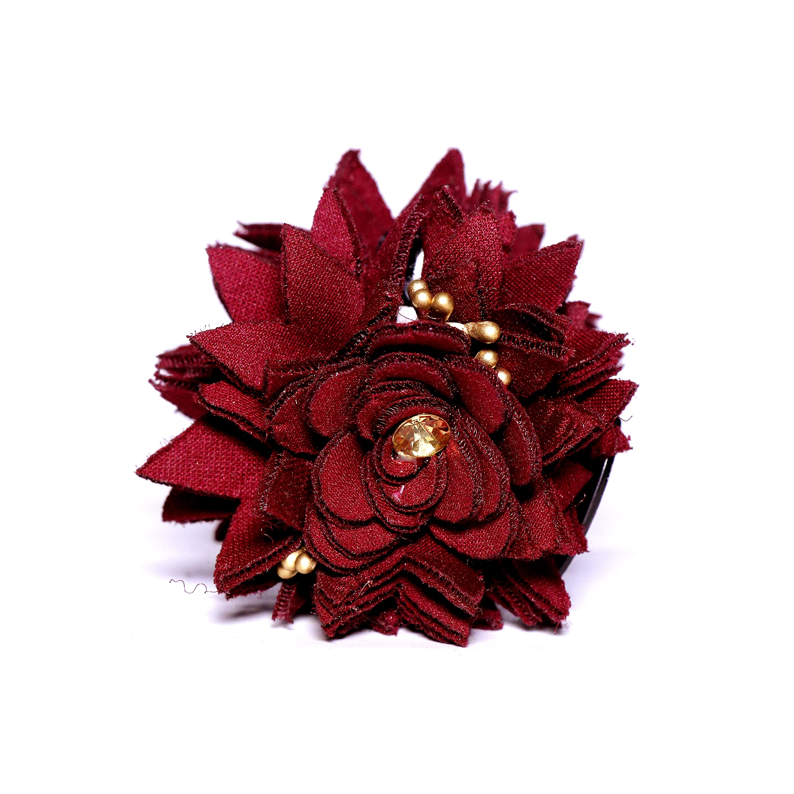 Shivarth Hair Clutchers Claw Clips Hair Accessories Maroon Colour Flower, Beads Stone for Women & Girls Pack Of 1pcs (B09HHCJP4Q) Amazon Price History, Amazon Price Tracker